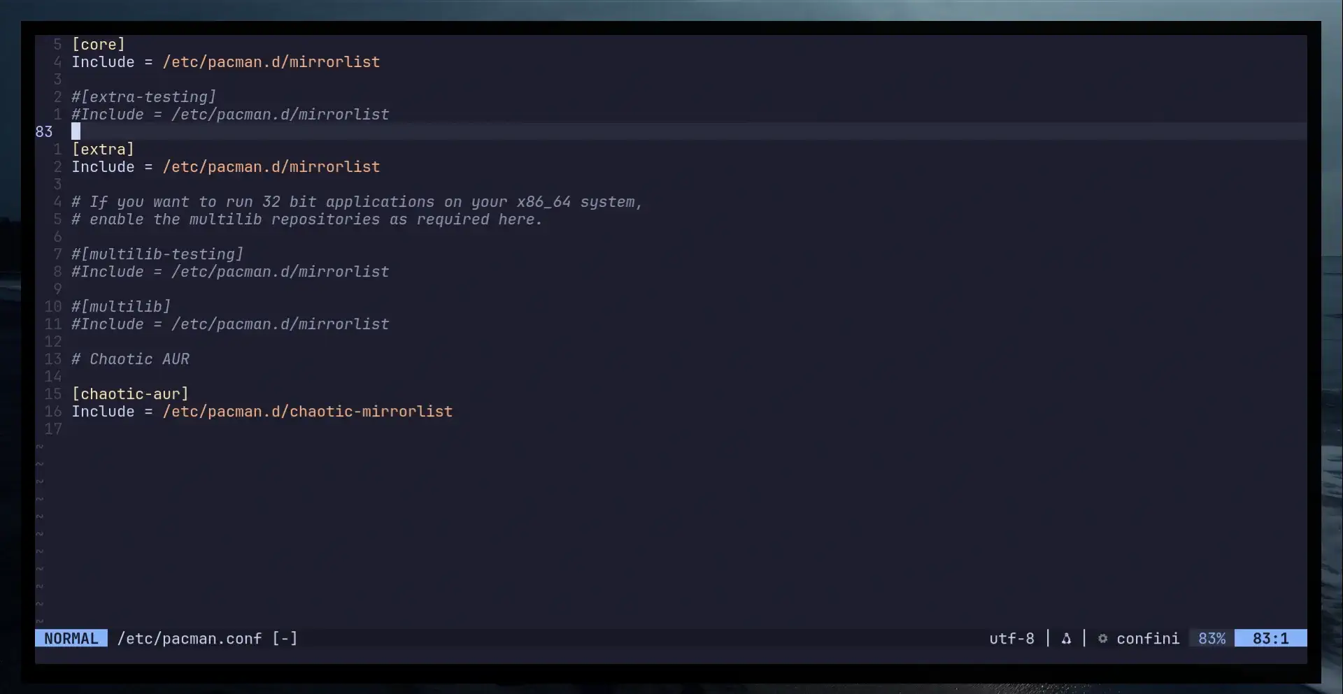 Autocompletions screen zsh shell