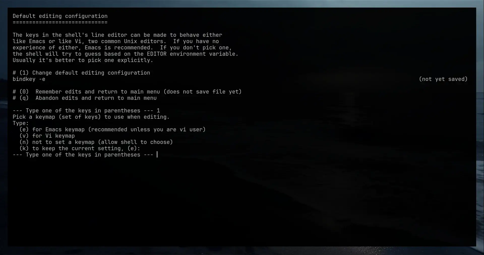 Autocompletions screen zsh shell