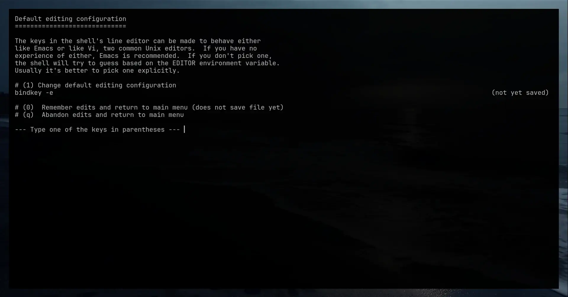 Autocompletions screen zsh shell
