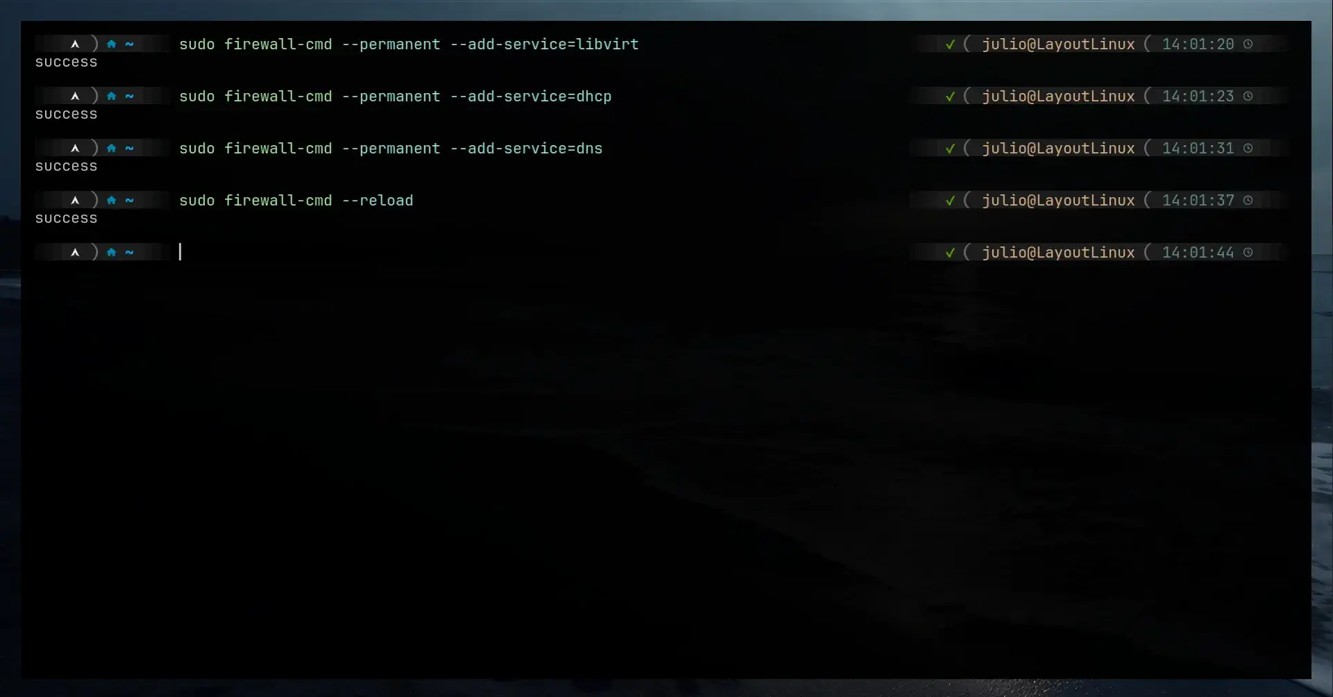 Autocompletions screen zsh shell