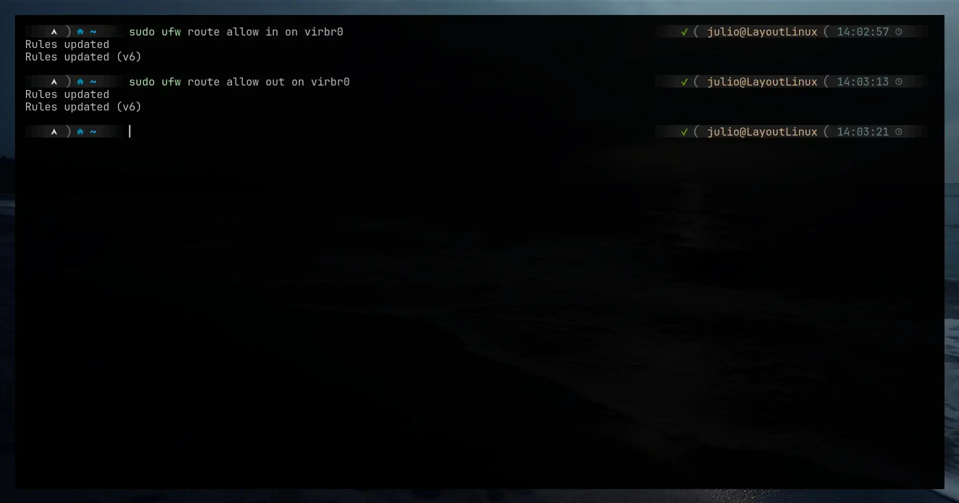 Autocompletions screen zsh shell